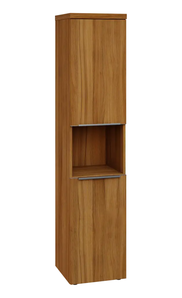 SIN 5 - 42DN kancelářská skříň, 2-dveřová/nika, pravá, 1820x400x400, ořech světlý